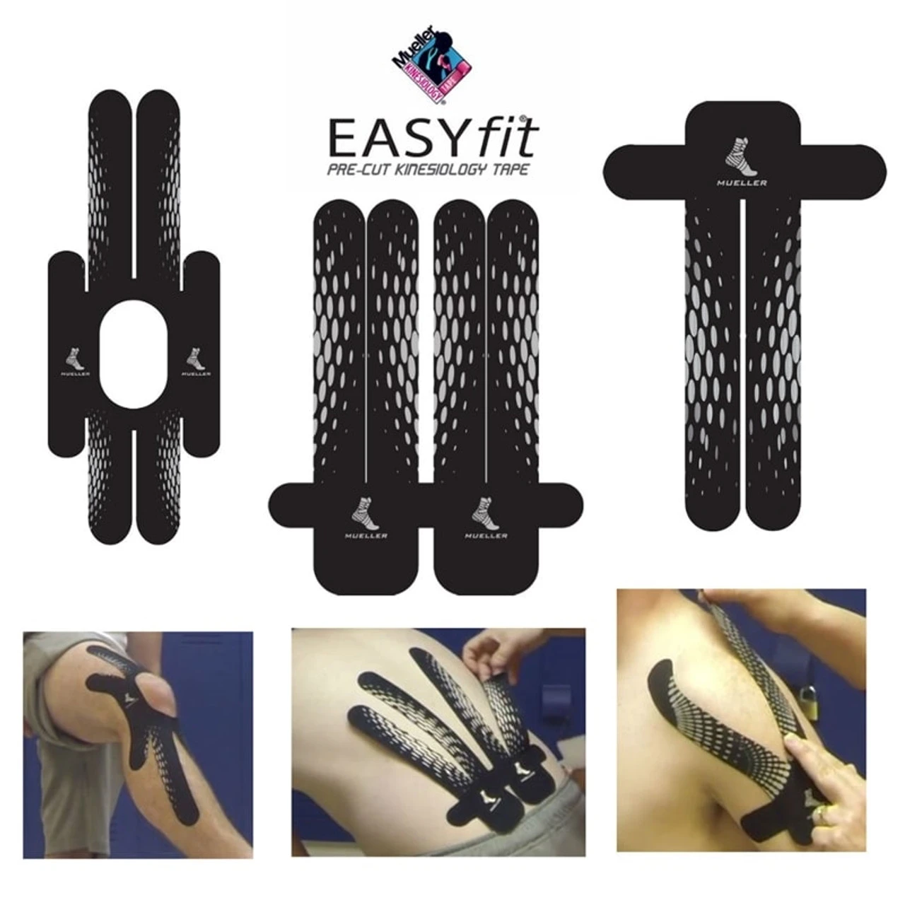 Mueller EasyFit Kinesiology Pre-Cut Shaped Tape - Image 4