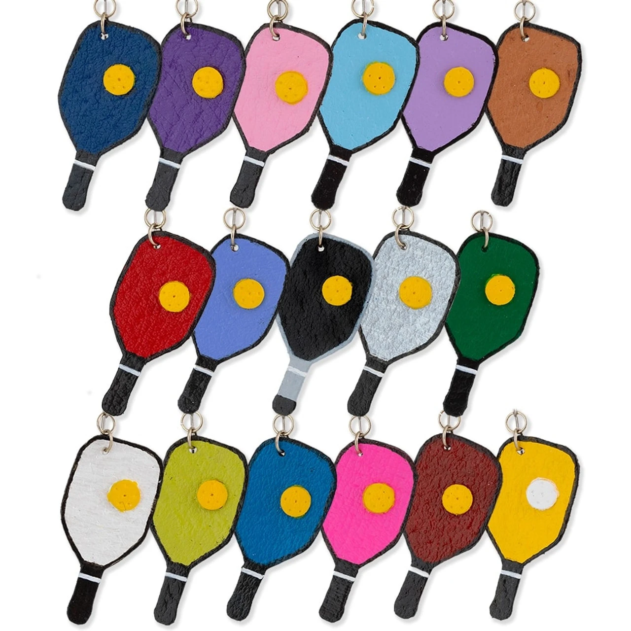 Leather Pickleball Earrings - Image 18