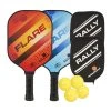 Rally Flare Graphite 2-Paddle Bundle - Paddles/Balls/Covers