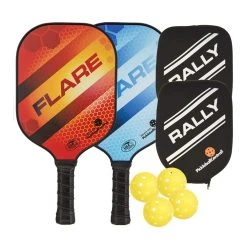 Rally Flare Graphite 2-Paddle Bundle - Paddles/Balls/Covers