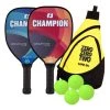 Champion Graphite Elite 2-Paddle Bundle W/ Sling Bag