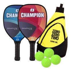 Champion Graphite Elite 2-Paddle Bundle W/ Sling Bag