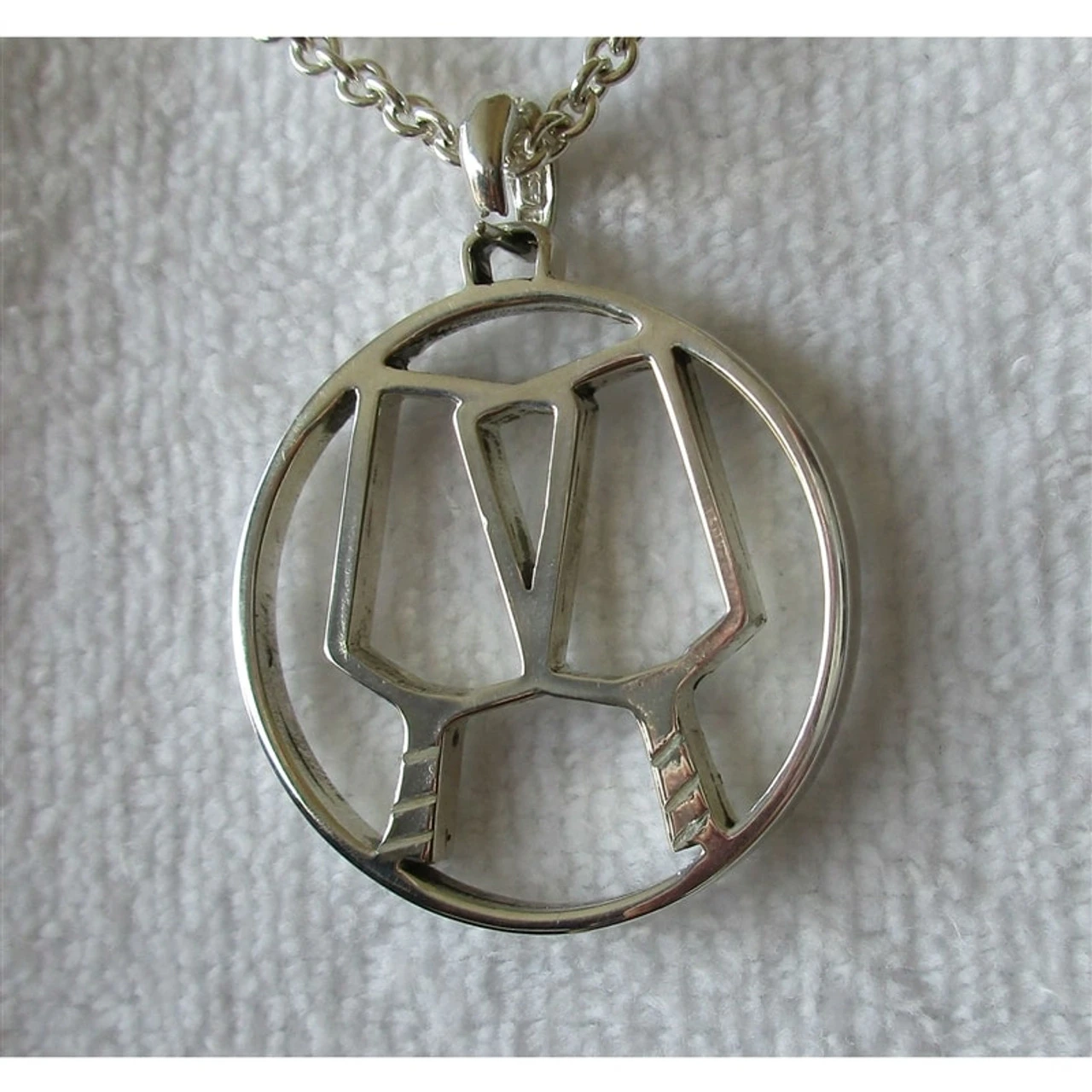 Sterling Silver Pickleball Partners Pendant - Image 2