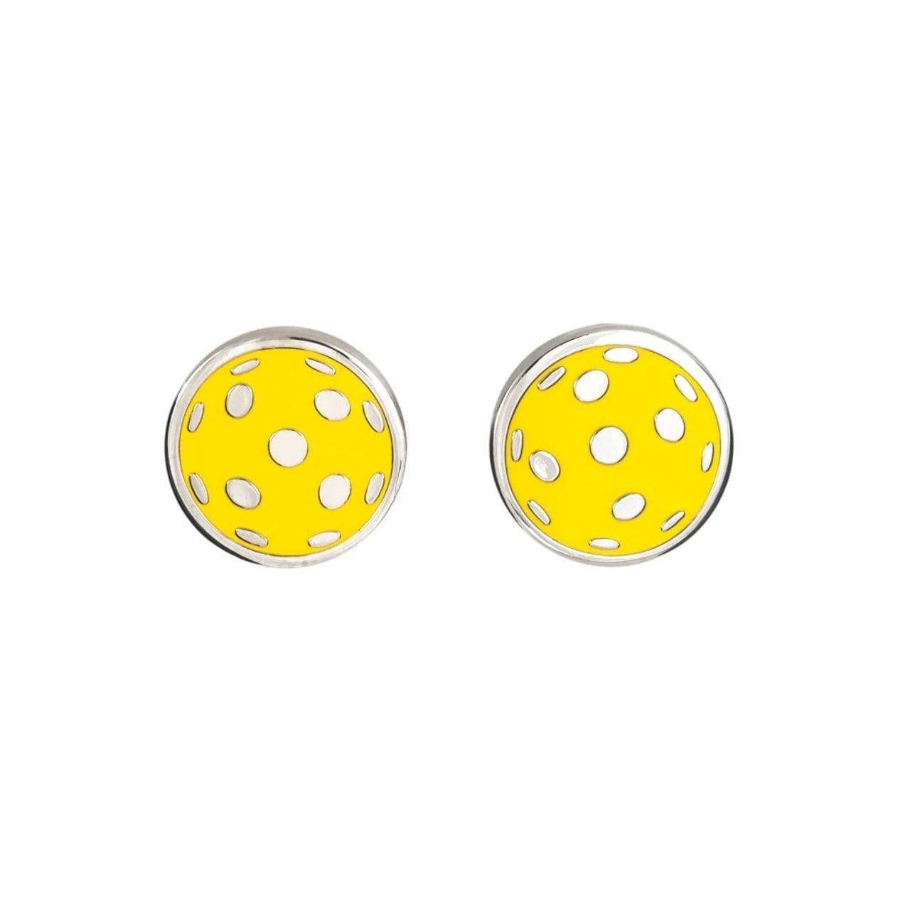 Adorable Yellow Pickleball Earrings - Image 2