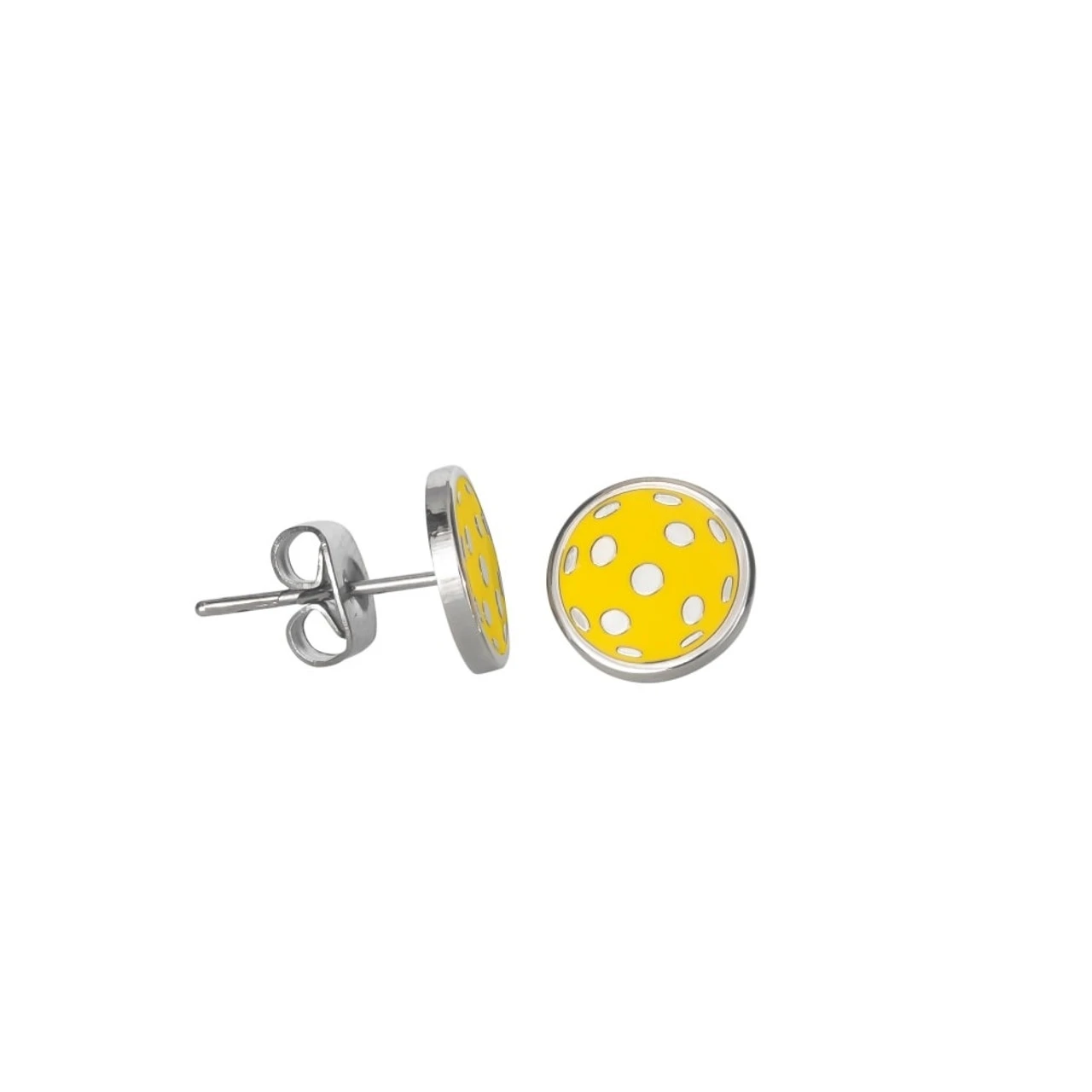 Adorable Yellow Pickleball Earrings - Image 3