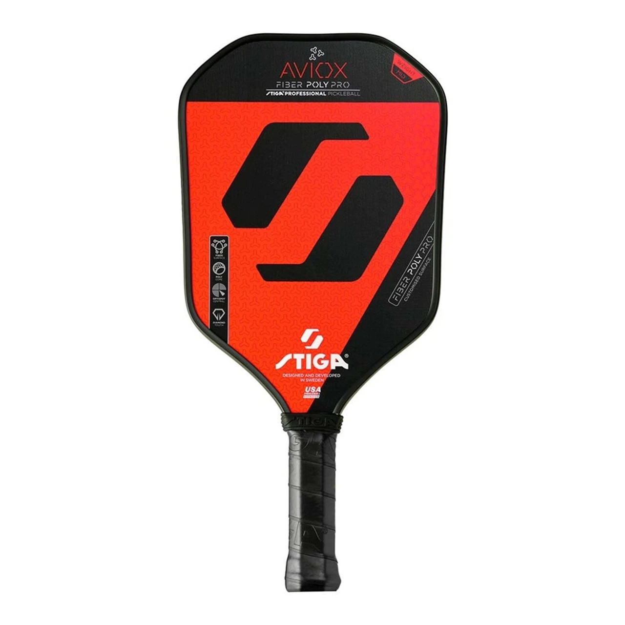 STIGA Aviox Fiber Poly Pro Paddle - Image 2
