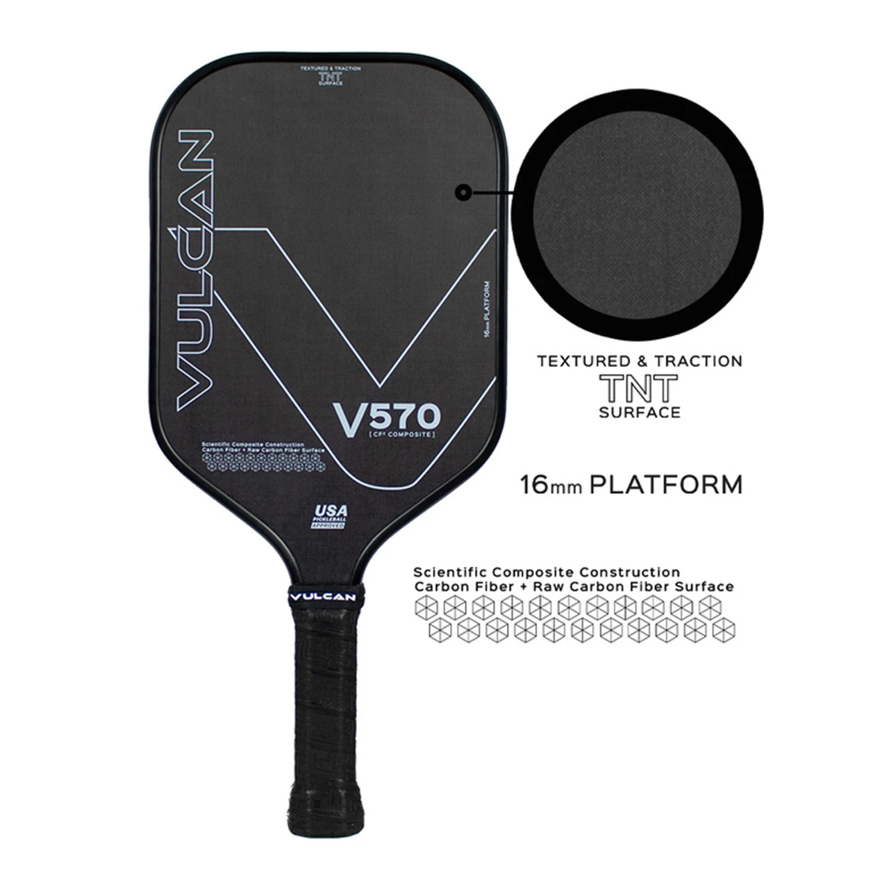Vulcan V570 CF2 Carbon Fiber Paddle - Image 4
