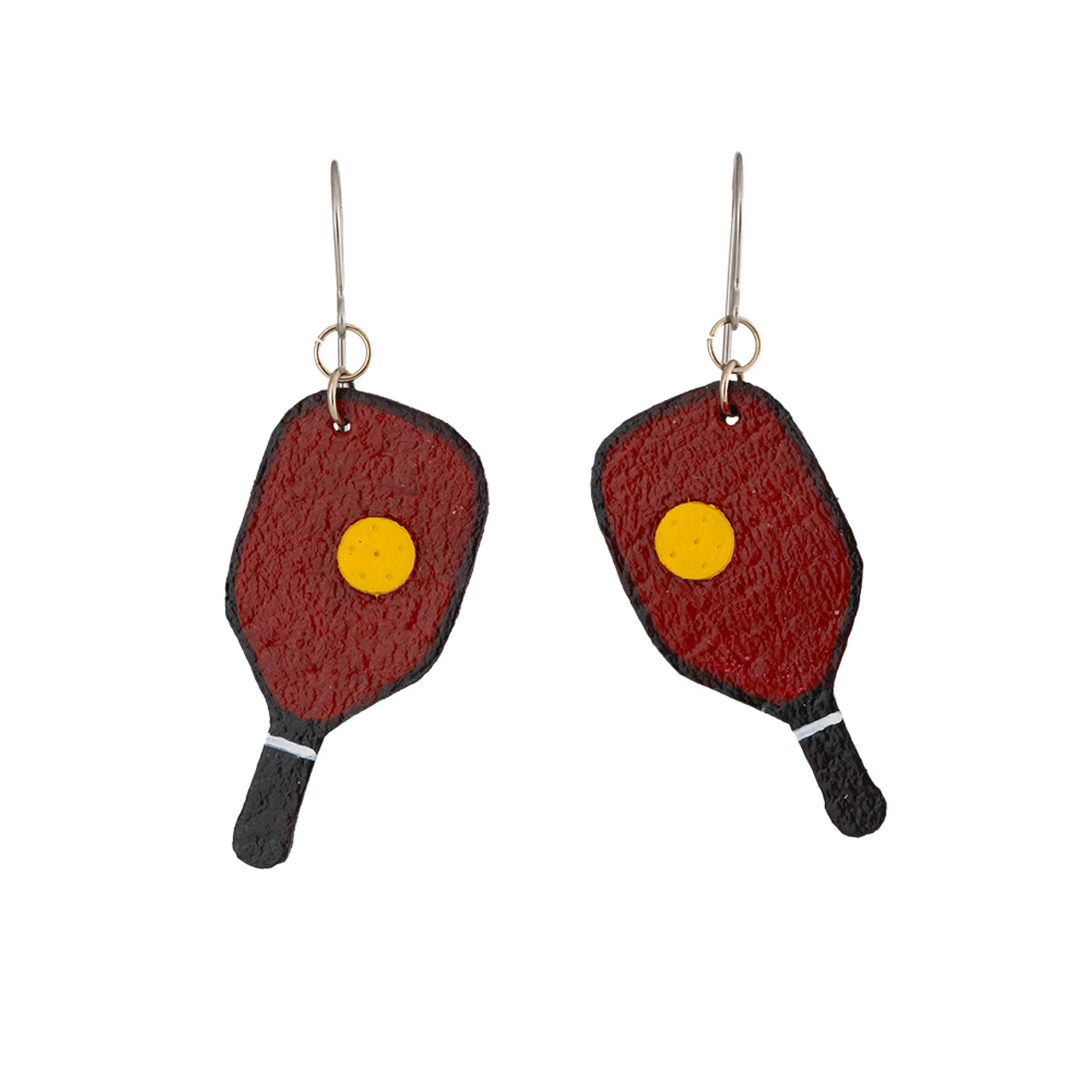 Leather Pickleball Earrings - Image 15