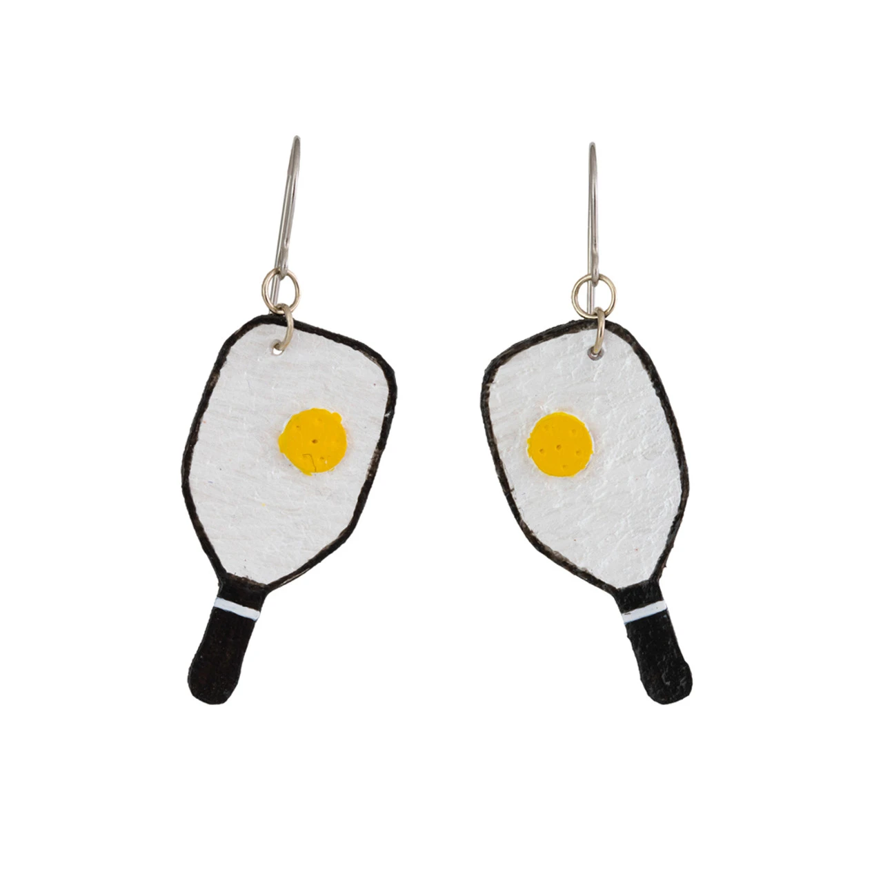 Leather Pickleball Earrings - Image 2