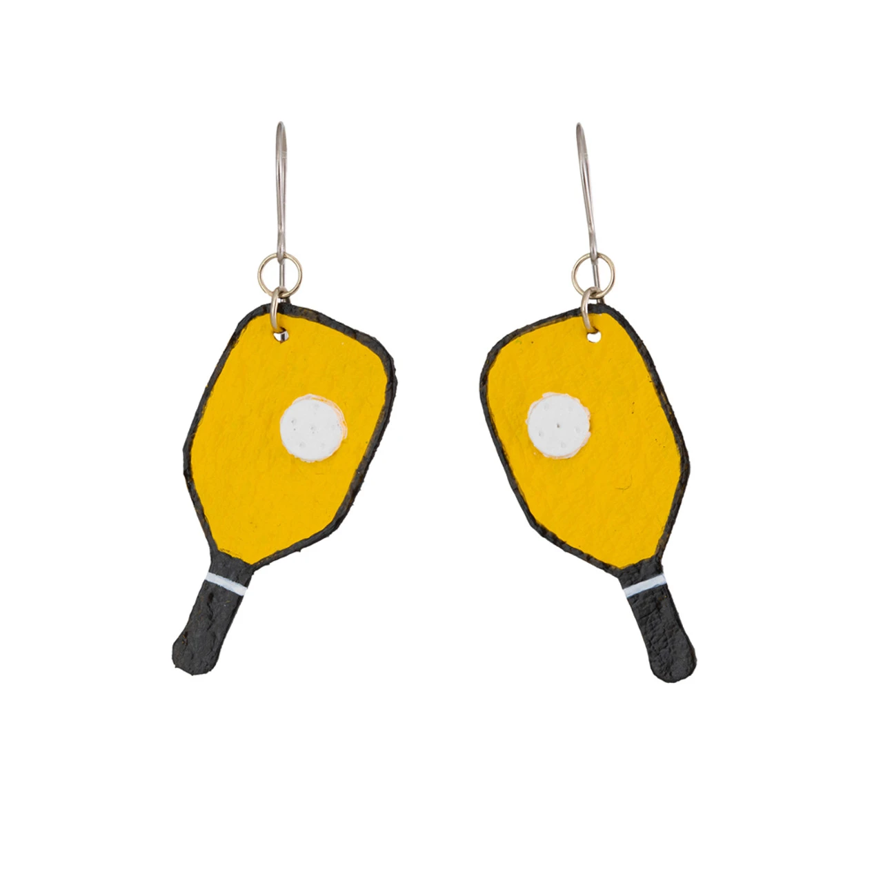 Leather Pickleball Earrings - Image 5